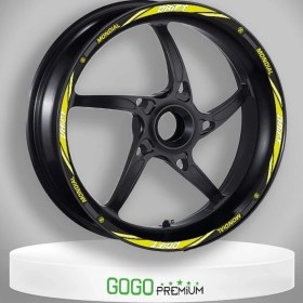 Resim Mondial Drift L Flo Sarı 1 Set Jant Şeridi 