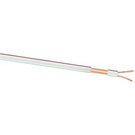 Resim 5 Metre 2 X 0,75 Kablo Yassı Kordon Hoparlör Led Elektrik Kablosu Beyaz 