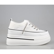 Resim Guja 24y345-10 Dolgu Topuk Beyaz Kadın Sneakers 