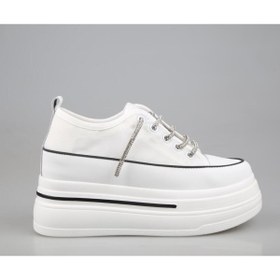 Resim Guja 24y345-10 Dolgu Topuk Beyaz Kadın Sneakers 