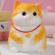 Resim Taba Sıkıştırıcı Sevimli DIY Oyuncak, Ultra Gerçekçi Kawaii Kedi Simülasyon Oyuncak, Eğlenceli Yumuşak Rahatlatıcı Oyuncak (Sarı Kedi) 