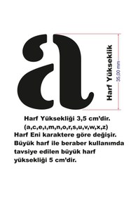 Resim Stencil Harf Boyama Şablonu X066 