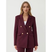Resim Jimmy Key Metal Düğme Detaylı Kadın Gabardin Ceket (5WW055116) 