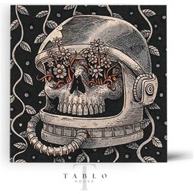 Resim Astronot Kafası Süreal Ahşap Tablo 4mm 