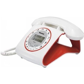 Resim Multitek Retro Cid Masaüstü Telefon Turuncu 
