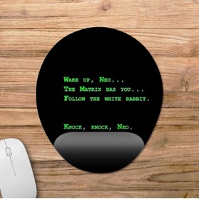 Resim Pixxa Wake Up Neo - Matrix Bilek Destekli Mousepad Model - 1 Oval 