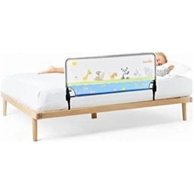 Resim 120 Cm Hayvan Desenli Katlanabilir Yatak Bariyeri 