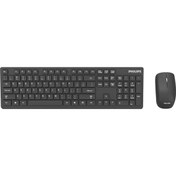 Resim Philips SPT6602B/00 Kablosuz Q Klavye Mouse Set Siyah 