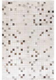 Resim Bafra Kahverengi Beyaz Halı Yumuşak Oturma Odası Salon Çocuk Odas Kahverengi - Beyaz 