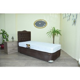 Resim Bengimobilya Baza Başlık Tay Tüyü Acı Kahve Kumaş Ortopedik Cotton Yatak 90*19 