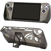Resim Cbtx Asus Rog Ally Uyumlu Koruma Kapağı Şok Geçirmez Oyun Konsolu Kollu Transparent Siyah 
