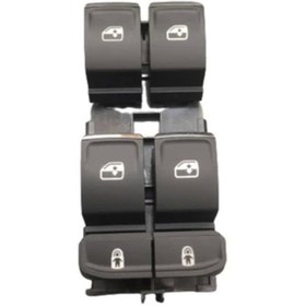 Resim otobalcı Volkswagen Touareg Cam Açma Düğmesi Anahtarı Kromlu 2018--2021 