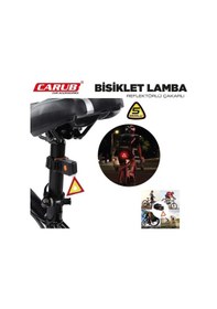 Resim Bisklet Stop Lamba Reflektörlü Çakarlı Kırmızı 