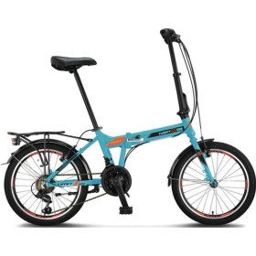 Resim 2033 Foldıng Twenty One Katlanır Bisiklet V 20 Jant 21 Vites Turkuaz Turuncu Haki Lime 