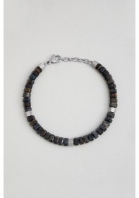 Resim So Chic Jasper Taşlı 22 Cm Çelik Erkek Bileklik Çelik 