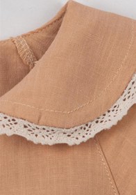Resim Motebarn Wear Kız Bebek Varşova Soft Body Bandanalı Kahverengi 