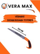 Resim veramax Bağ Bahçe Dal Ağaç Ahşap Tahta Budama Kesme Biçme Testeresi 300mm 