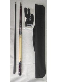 Resim Istaka Cuetech Profesyonel Bilardo Istakası Karbon Görünümlü Şaft Seti Kırmızı 