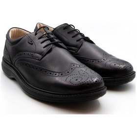 Resim Dr.Comfort Ortopedik Erkek Ayakkabı Dr.7600 Siyah-Siyah Deri 