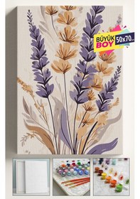 Resim Sayılarla Boyama Seti Numaralı Tuval Fırça Boya Dahil Kasnaklı Set 50x70 Cm - Elegant 