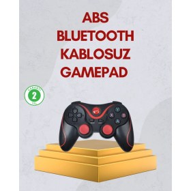 Resim Ergonomik Tasarımlı Kablosuz Bluetooth Gamepad Titreşimli 