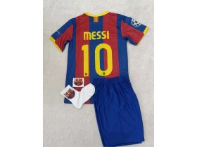 Resim 2011 Şampiyonlar Ligi Finali Lionel Messi Nostalji Çocuk Forması 4'lü Set 