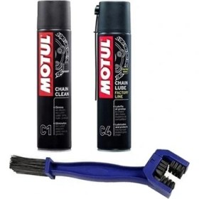 Resim Motul Zincir Bakım Seti C1+C4+Zincir Temizleme Fırçası 