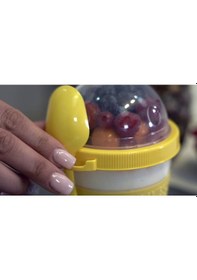 Resim Meyve Hazneli - Kaşıklı Portatif Yoğurt Kabı 