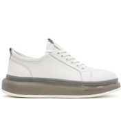 Resim Derimod Erkek Beyaz Kalın Tabanlı Bağcıklı Deri Sneaker 25SFD691418 