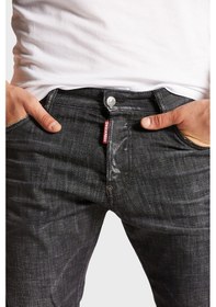 Resim Dsquared2 Erkek Kot Pantolon S71lb1358 S30357 900 Siyah 