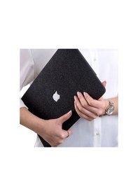 Resim Apple Uyumlu MacBook Air M1 Kılıf 13inç Simli G1505 Touchıd'li M1 Air A2337 A2179 A1932 İle Siyah 