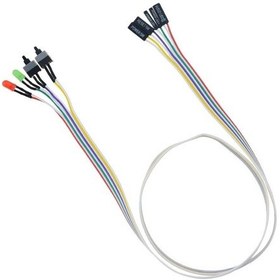 Resim Ancheyn Ana Kart Power Kablosu Led Işıklı Reset Açma Kapama Butonu Kablosu On Off Switch 5064 