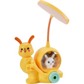 Resim Sensoria Sevimli Tavşan Çocuk Odası Gece Lambası Masa Lambası Kalemtraş Usb Süs Eşyası 2 Kademeli 