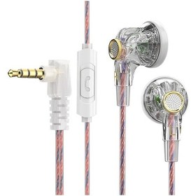 Resim Qkz Mdr Düz Kafa Kulaklıklar 16 Mm Büyük Dinamik Hıfı Bas Spor Kulaklık Müzik White 
