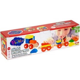 Resim MCM Group 351-ONY Kutuda Ahşap Eğitici Bloklu Tren 