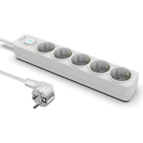 Resim Inca IPW-44GB 5 Port Akım Korumalı LED Tuşlu Priz 1.5m - Beyaz 