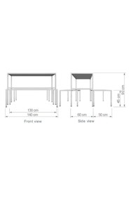 Resim YigitFurkanTicaret Mağaza Standı Orta Stand Katlama Bankosu ( Camsız Gönderilir ) 