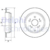 Resim ARKA FREN DISKI AYNASI DUZ HONDA CRV 2007 - 293X5 DELPHI BG4694C DELPHI