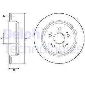 Resim ARKA FREN DISKI AYNASI DUZ HONDA CRV 2007 - 293X5 DELPHI BG4694C 