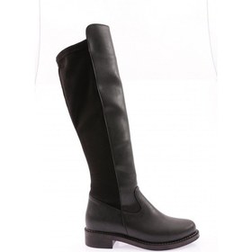 Resim Dgn 615-22k Kadin Fermuarli Knee High Çizme 615-2121-R1534 Siyah 
