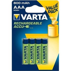 Resim Varta 800 Mah Aaa Şarjlı Kalem Pil 4'lü 