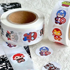 Resim Marvel 1 Set 500 Adet Sticker Cool Spider-Man, Green Giant, Iron Man, Superman, Thor, Captain America Kahraman Karakterleri Dekoratif Stickers 