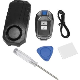 Resim Pengfushop5 113DB Süper Yüksek Sesli Kablosuz Motosiklet Bisiklet Alarmı Güvenlik Uzaktan Kumandalı Hırsızlık Alarmı Suya Dayanıklı Siyah (Yurt Dışından) 