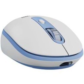 Resim Everest Sm-bt42 Usb Beyaz/mavi 3in1 Bluetooth Ve 2.4ghz Şarj Edilebilir Kablosuz Mouse 