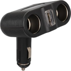 Resim Olesson 1646 12-24V Tek USB Girişli 100W Çiftli Araç Çakmak Çoklayıcı 