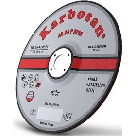 Resim Paslanmaz Taşlama Taşı 180X6.4 - 10 Adet 