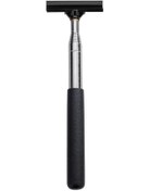 Resim Jeehugo Siyah Otomobil Cam Temizleyici, Paslanmaz Çelik Teleskopik Gövde, Yıkama Ve Toz Alma İşlevi, Araç İçi/ev İçi Kullanım, Kolay Saklama 