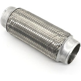 Resim Xh-6172 Araba Susturucu Egzoz Borusu Susturucu Nozulu Paslanmaz Çelik Egzoz, Boyut: 51mm Gümüş 