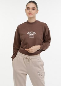 Resim WL SOFIA-N 16GF857 3PR Kahverengi Kadın Sweatshirt 