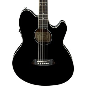 Resim Ibanez TCY10E Elektro Akustik Gitar - Black High Gloss 